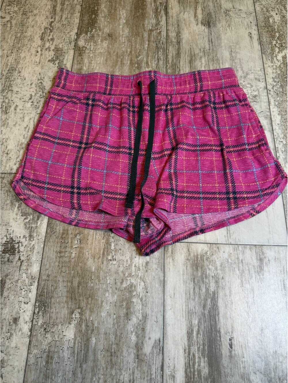 Secret Treasures Womens S 4-6 Pink Plaid Pajama Shorts Y2K